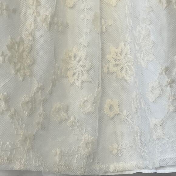 Laura Ashley London Victorian Lace Short Sleeve Dress Size 4 - Picture 5 of 11